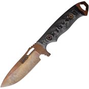 Dawson 83519 Nomad Arizona Copper Fixed Blade Knife Gray/Black Handles