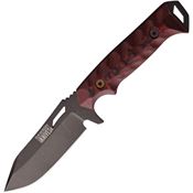 Dawson 83779 Shepherd Black Apocalyptic Fixed Blade Knife Black/Red Handles