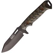 Dawson 83809 Shepherd Black Apocalyptic Fixed Blade Knife Camo Handles