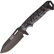 Dawson 83816 Shepherd Black Apocalyptic Fixed Blade Knife Black/Gray Handles