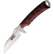 Dawson 84066 Revelation Satin Fixed Blade Knife Black/Red Handles