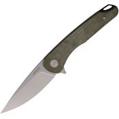 Eikonic 441SGN Dromas Linerlock Knife Green Handles