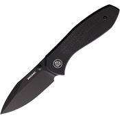 Eikonic 331BB Kasador Black Linerlock Knife Black Handles