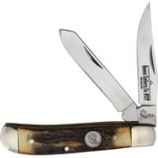 Queen GSH07 Mini Trapper Knife Stag Handles