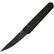 Boker Plus 06EX292 Auto Kwaiken Black Stonewashed Button Lock Knife Black Handles