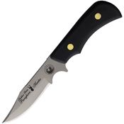 Knives Of Alaska 00160FG Trekker PronghornD2 Carbon Steel Fixed Blade Knife Black Handles