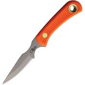 Knives Of Alaska 00008FG Cub Bear D2 Carbon Steel Fixed Blade Knife Orange Handles