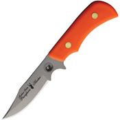 Knives Of Alaska 00176FG Trekker PronghornD2 Carbon Steel Fixed Blade Knife Orange Handles