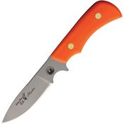 Knives Of Alaska 00177FG Trekker Elk Hunter D2 Carbon Steel Fixed Blade Knife Orange Handles