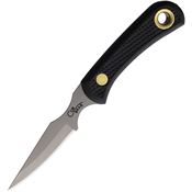 Knives Of Alaska 00006FG Cub Bear D2 Carbon Steel Fixed Blade Knife Black Handles