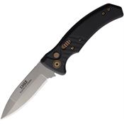 Knives Of Alaska 00941FG Auto Eagle Button Lock Knife Black Handles