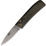 Knives Of Alaska 00945FG Auto Onyx Button Lock Knife OD Green/Black Handles