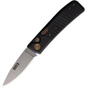 Knives Of Alaska 00946FG Auto Onyx Button Lock Knife Black Handles