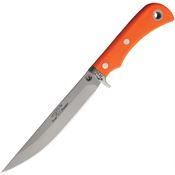 Knives Of Alaska 00156FG Magnum Boar Hunter D2 Carbon Steel Fixed Blade Knife Orange Handles