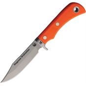 Knives Of Alaska 00155FG Magnum Wolverine D2 Carbon Steel Fixed Blade Knife Orange Handles