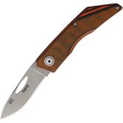 Knives Of Alaska 00415FG Osprey Slip Joint Knife Orange/Black Handles