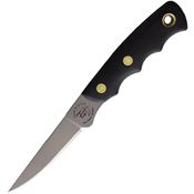 Knives Of Alaska 00113FG Jaeger D2 Carbon Steel Fixed Blade Knife Black Handles