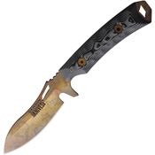 Dawson 15831 Harvester Arizona Copper Fixed Blade Knife Gray/Black Handles