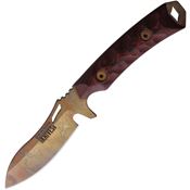 Dawson 15909 Harvester Arizona Copper Fixed Blade Knife Black/Red Handles