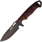 Dawson 16500 Nomad Black Apocalyptic Fixed Blade Knife Red/Black Handles