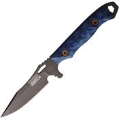 Dawson 16760 Smuggler Black Apocalyptic Fixed Blade Knife Black/Blue Handles