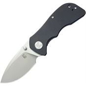 Kubey 180L Karaji Linerlock Knife Spear Black Handles