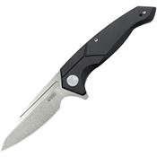 Kubey 373A RBC-1 Stonewashed Outdoor Flipper Black Handles