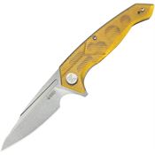 Kubey 373D RBC-1 Stonewashed Outdoor Flipper Ultem Handles