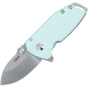 CRKT 2485B Squid Compact Assist Open Framelock Knife Blue G10 Handles