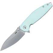 CRKT 2560 Ibis Stonewashed Framelock Knife Blue Handles