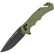 Real Avid RAV4 RAV 4 Assist Open Black Crossbar Lock Knife Green