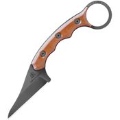 TOPS TPKR03 Poker Fixed Blade Knife Black/Tan Handles