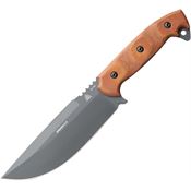 TOPS ARM01 Armado 6.5 Sniper Gray Fixed Blade Knife Tan Handles