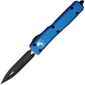 Microtech 1221BL Auto Ultratech Apocalyptic Double Edge OTF Knife Blue Handles