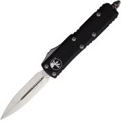 Microtech 2324 Auto UTX-85 Double Edge OTF Knife Black Handles