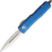 Microtech 2324BL Auto UTX-85 Double Edge OTF Knife Blue Handles