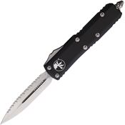 Microtech 2326 Auto UTX-85 Daytona Serrated Double Edge OTF Knife Black Handles