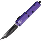 Microtech 2331PU Auto UTX-85 Two Tone Tanto Edge OTF Knife Purple Handles
