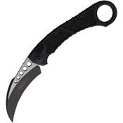 Microtech 2661T Auto Hawk Button Lock Knife Black Handles