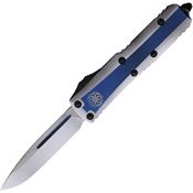 Microtech 2311CO Auto UTX-85 Single Edge OTF Knife Blue/White Handles
