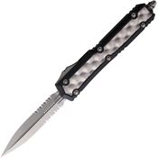 Microtech 20611BIS Auto Makora Stonewashed Double Edge OTF Knife Handles