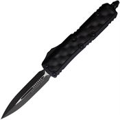 Microtech 1261TBIS Auto UTX-85 Black Double Edge Daytona OTF Knife Black Handles