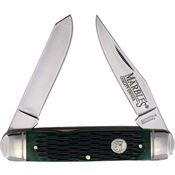 Marbles 631 Two Blade Jack Knife Green Bone Handles