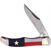 Rough Rider 2503 Folding Hunter Knife Texas Star Handles