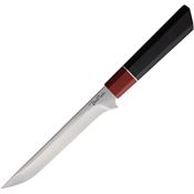 Benchmark 129 Damascus Slicer Knife Black/Red Handles