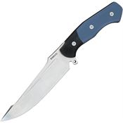 Begg 051 Alligator Fixed Blade Knife Black/Blue Handles