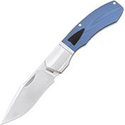 Begg 039 Recurve Slip Joint Knife Blue G10 Handles