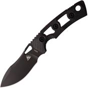 Fobos 084 Tier 1 Mini Mini Black Fixed Blade Knife Carbon Fiber Handles