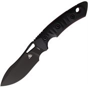 Fobos 091 Mini Black Fixed Blade Black Handles