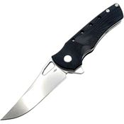 Heibel BLKRB Blackhawk Stonewashed Linerlock Knife Black Handles